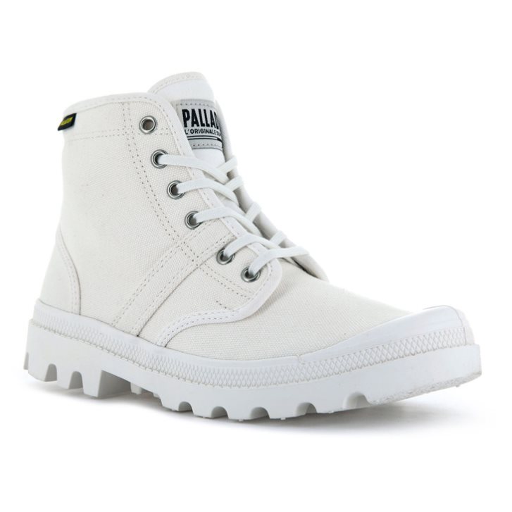 Palladium Pallabrousse Men's Boots White | UK U675-PMH